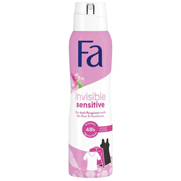 Spray Antitranspirante Fa Invisible Sensitive<br>150ml