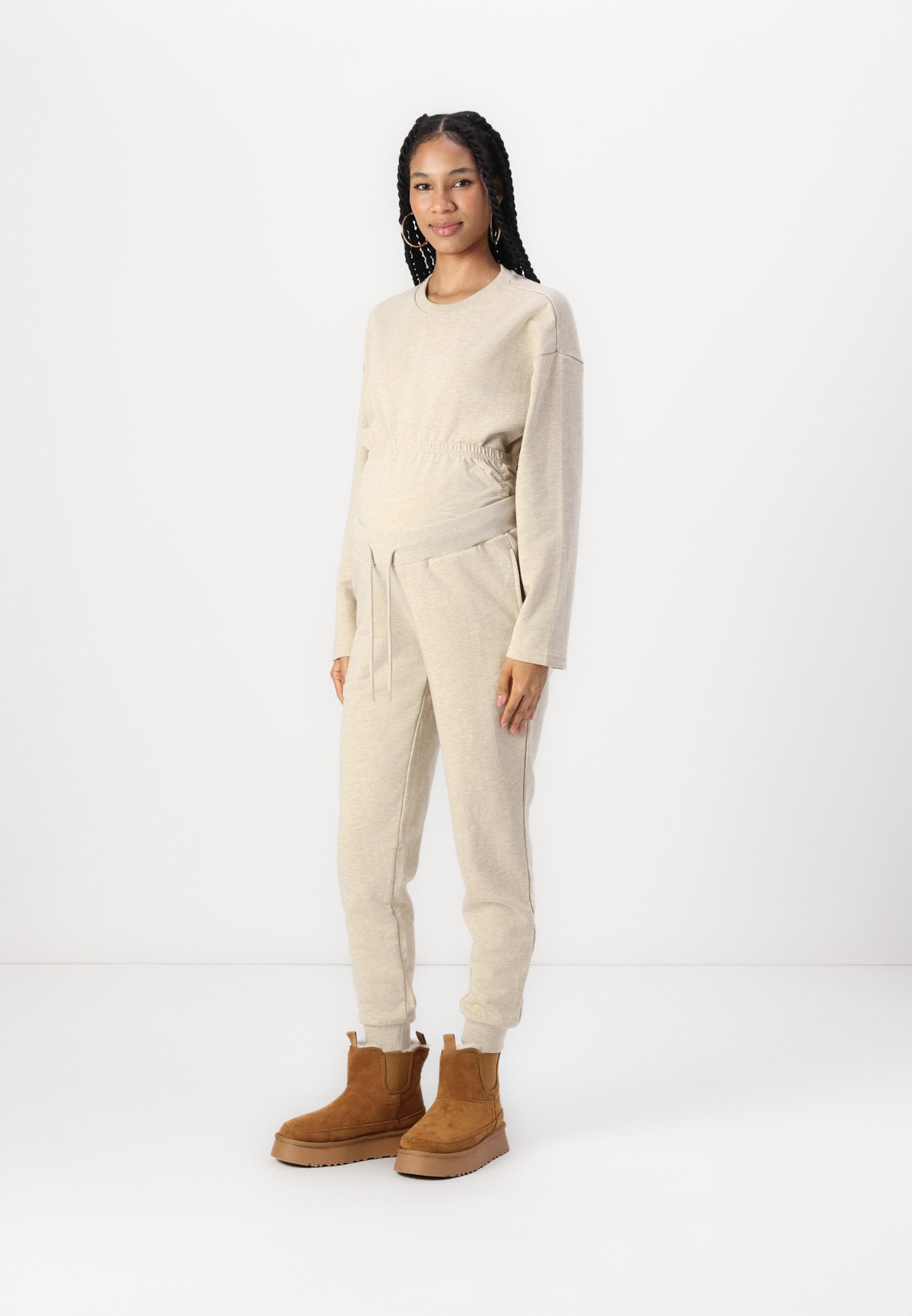 Ensemble Anna Field MAMA - Bas de survêtement - beige