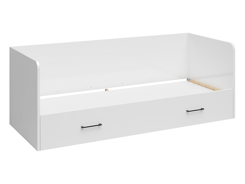 Rama łóżka Tetrix 80-160x200 rozkładane z pojemnikiem biały połysk