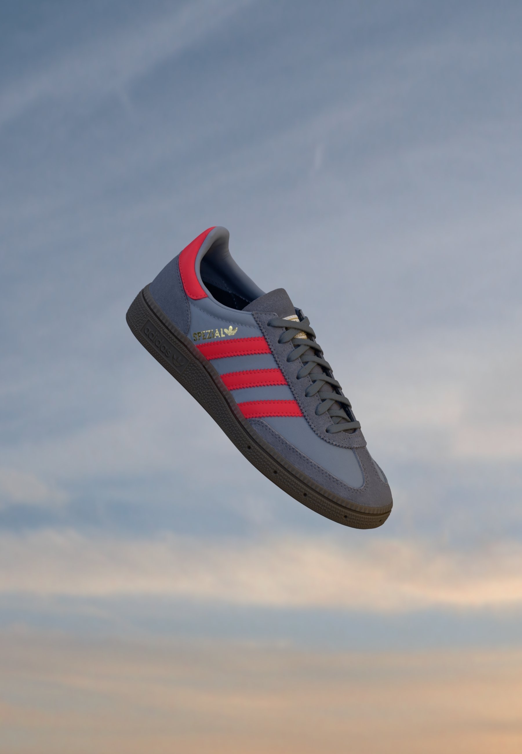 adidas Originals HANDBALL SPEZIAL UNISEX - Sportbačiai - pilki keturi/pilki/raudoni