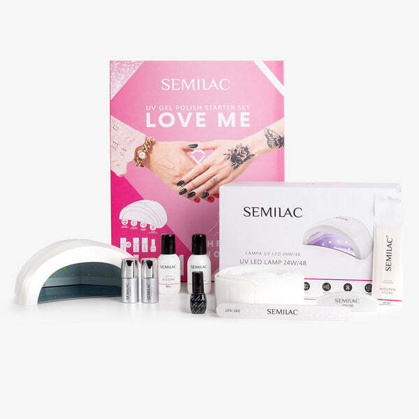 Set de început pentru ojă gel UV Semilac LOVE ME