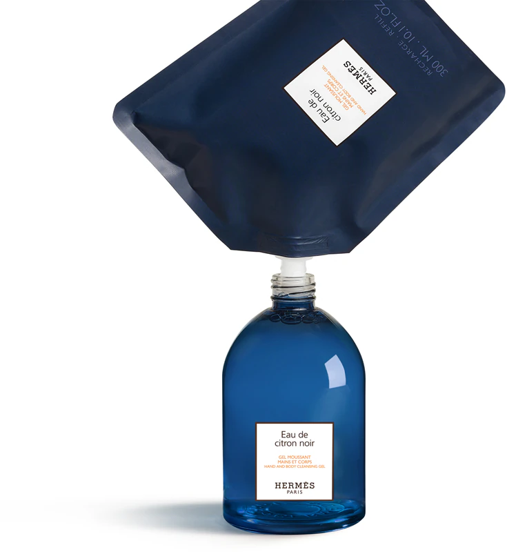 HERMÈS Le Bain Eau de citron noir gel espumante para mãos e corpo
