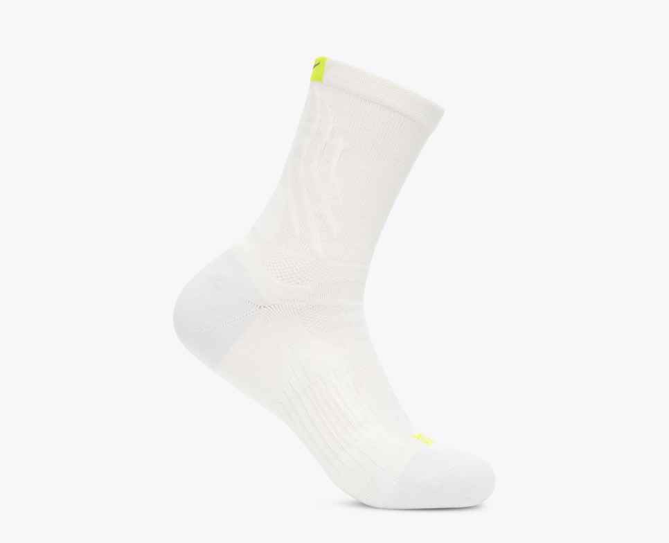 HOKA Bondi Quarter Run Sock White