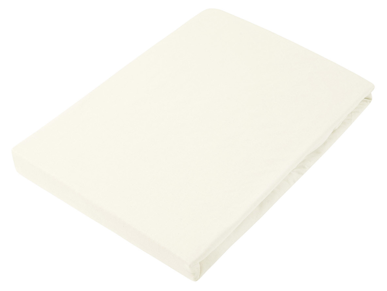 Prześcieradło z gumką Tess jersey 200x220 cm beżowe