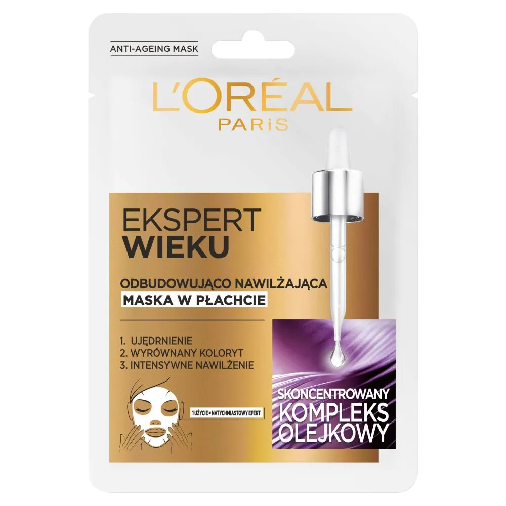L’Oréal Paris Ekspert Wieku 55+ Maseczka do twarzy w płachcie