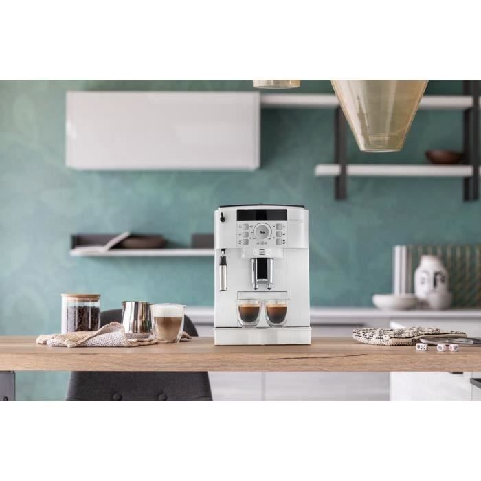 Macchina per caffè espresso De'Longhi Magnifica S con macinacaffè incorporato - ECAM22.110.W - 4 ricette - Bianca