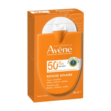 „Avène Sun Care Reflexe Solaire SPF50“ apsauginis kremas nuo saulės veidui ir kūnui, jautriai odai, 30 ml