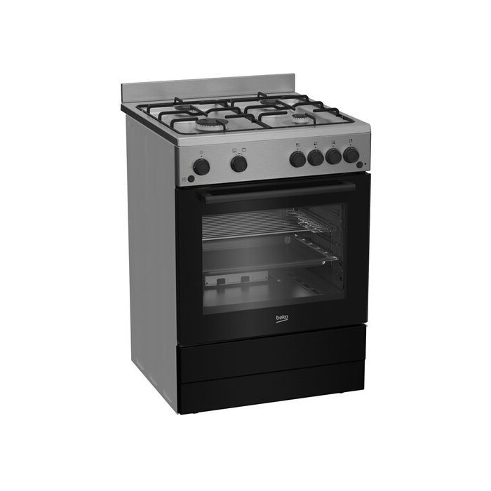 Kookplaat - BEKO - FBG62031XCS - 4 branders - Gasoven - Roestvrij staal - Energieklasse A