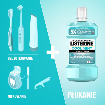 Listerine vodica za ispiranje usta 500ml Cool Mint Zero