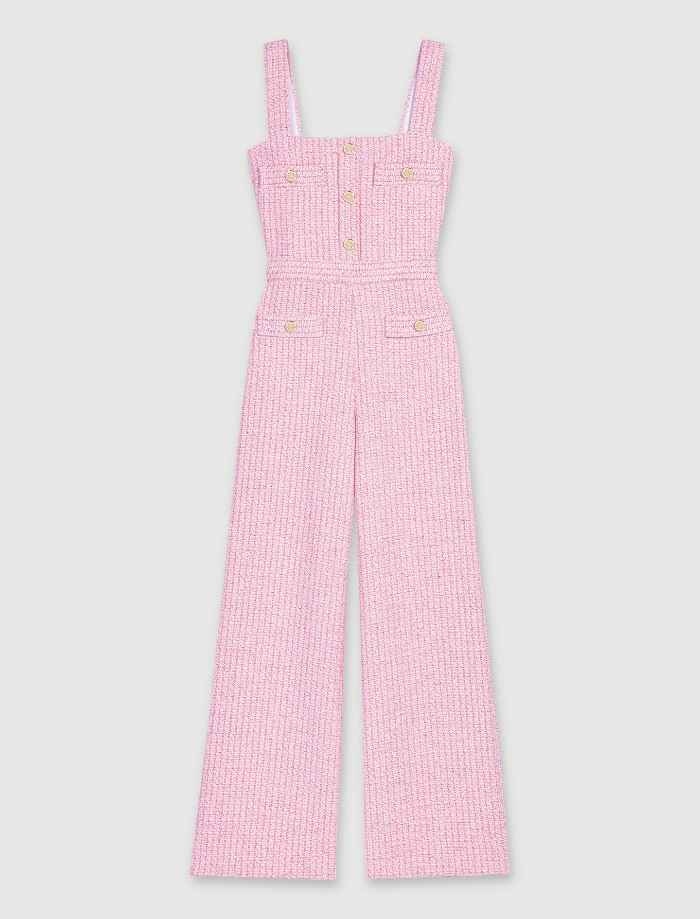 Tweed overall - Roze/oranje