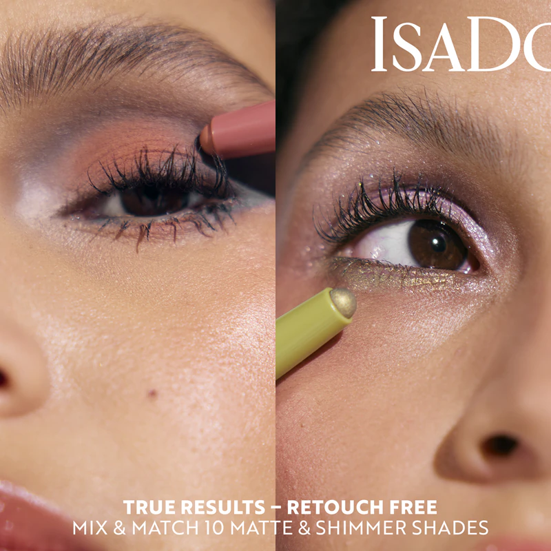 IsaDora The Eyeshadow Stick Matte ist ein langanhaltender Lidschattenstift mit mattem Finish.