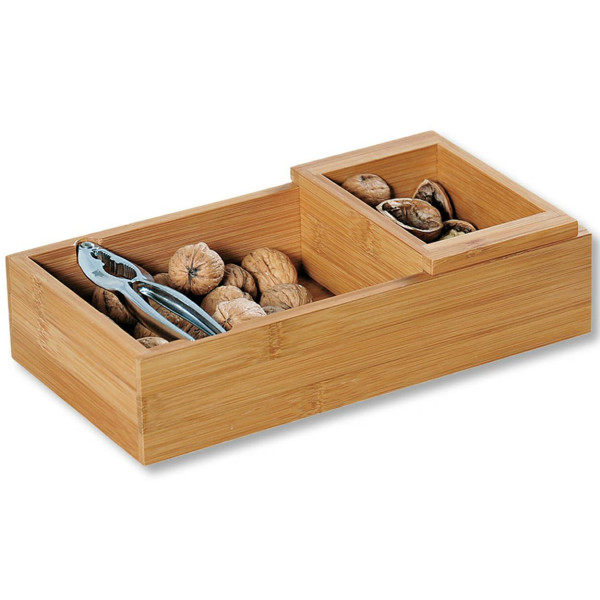 Zestaw do orzechów Bambus Metal 7,5x30x16 cm pojemniki i dziadek