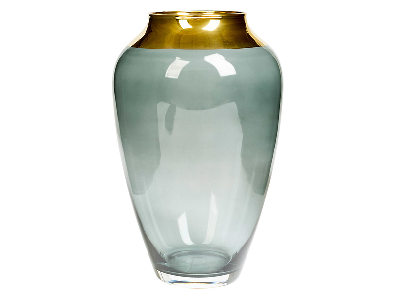 Wazon szklany Elegance III 23 cm zielony