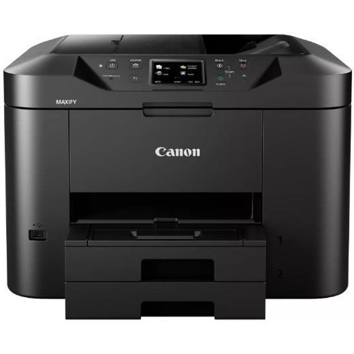 Multifunction Printer - CANON - MAXIFY MB2750 - Inkjet - Color - Automatic Duplex Printing - Wi-Fi - Black