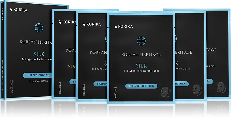 KORIKA Korean Heritage Set mit 5 feuchtigkeitsspendenden Gesichtsmasken