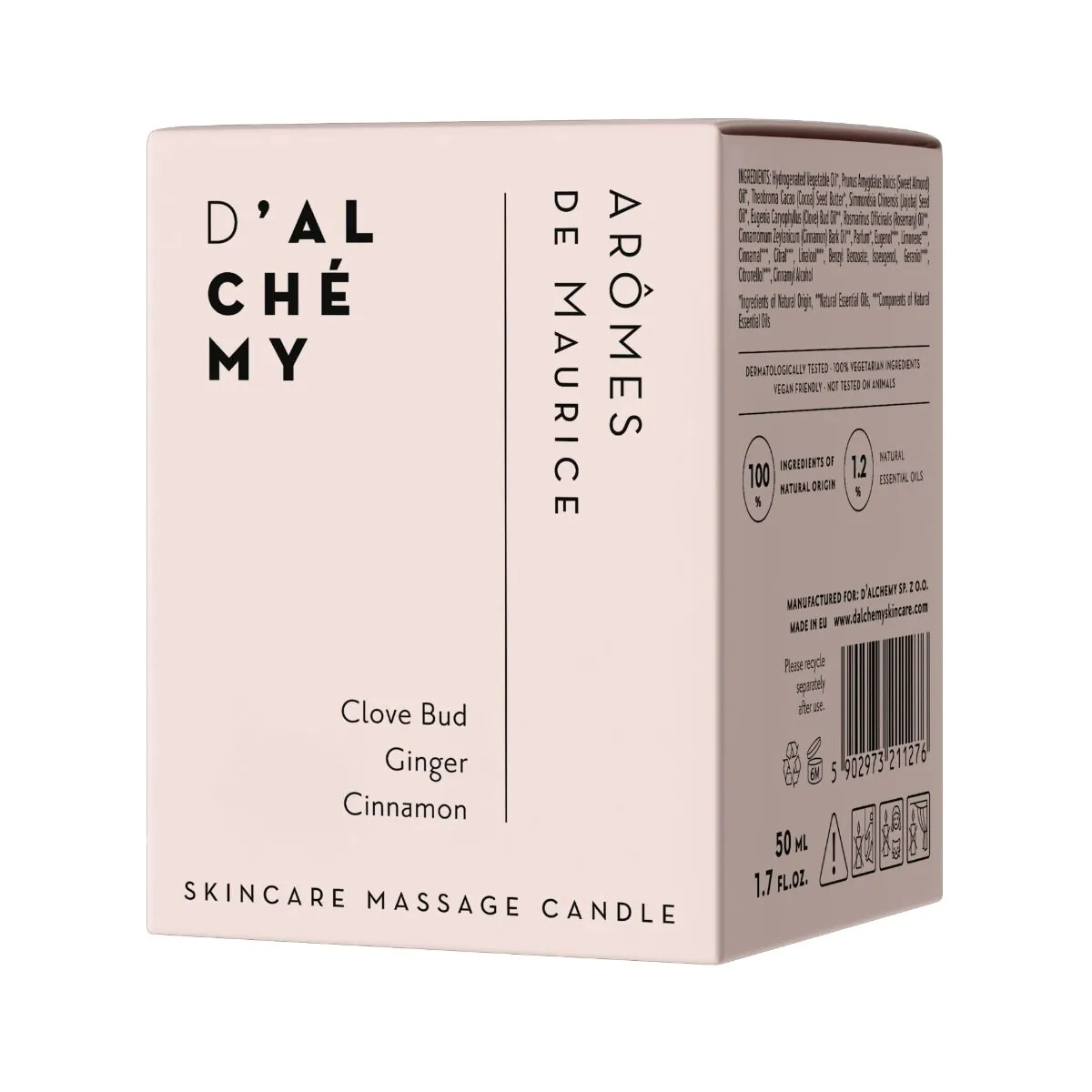 D Alchemy Świeca do Masażu i pielęgnacji skóry Aromaty Mauritiusa