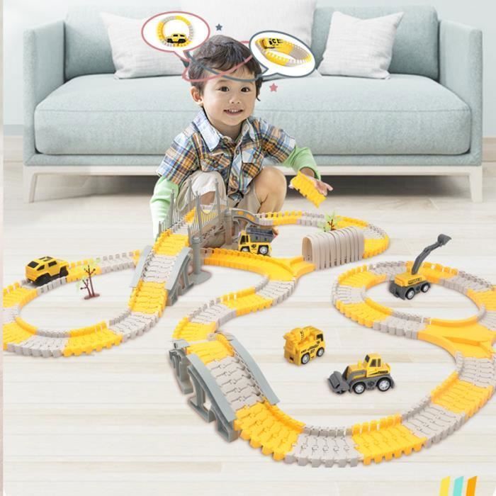 Pista de coches eléctricos para niños, tren eléctrico para niños, coches eléctricos, pistas y accesorios, pista de coches para niños