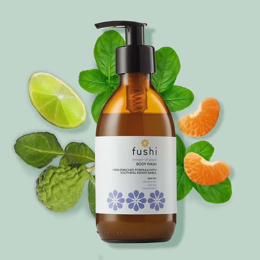 „Fushi“ dušo želė „Ramybės nešėjas“ žolelių dušo želė – 230 ml