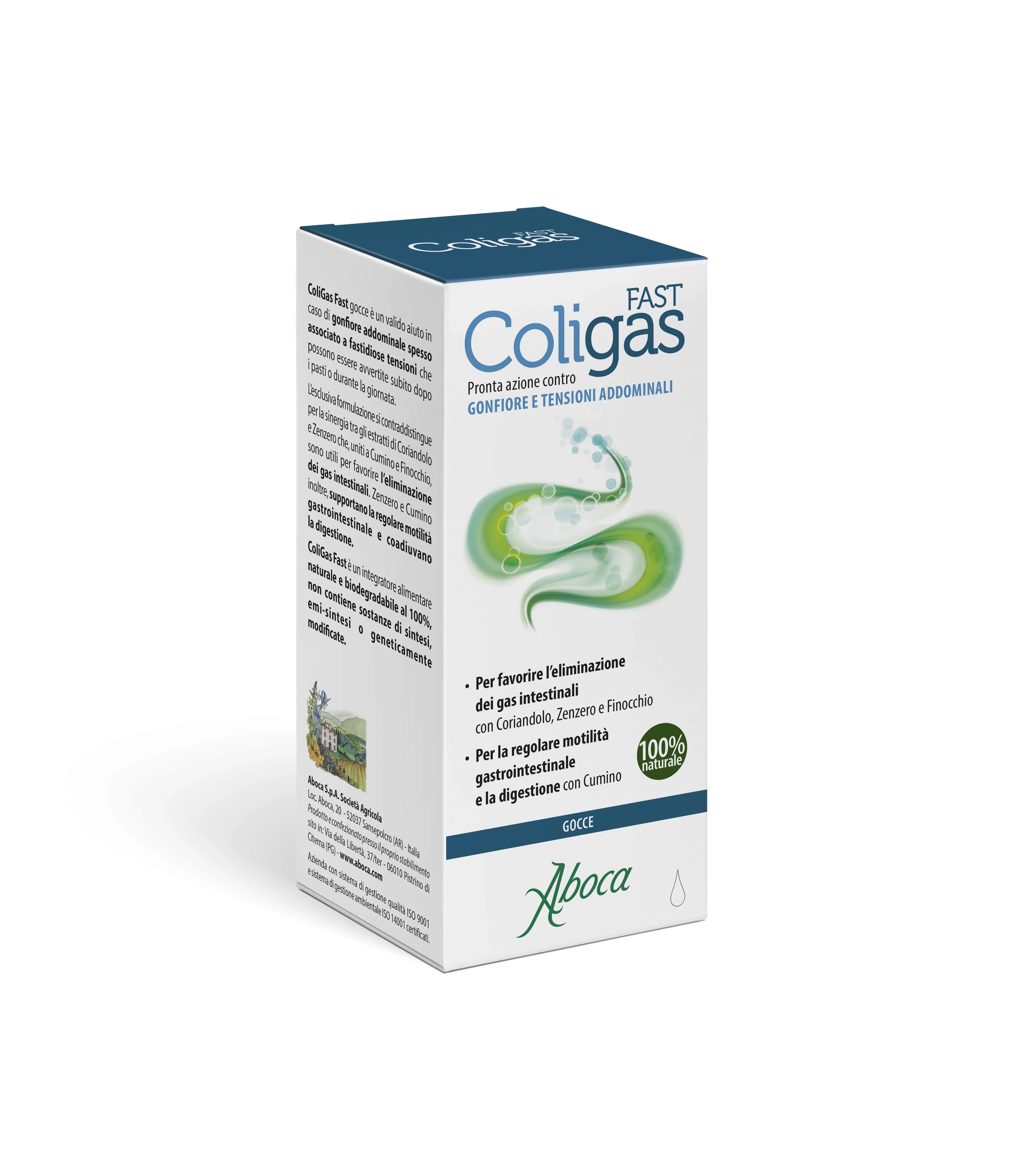 ABOCA Aboca Coligas Fast Drops 75 ml lisand kõhugaaside vastu