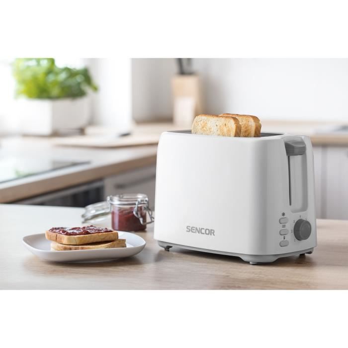 Toaster - SENCOR - STS 2606WH - 750 W - 2 slots - White