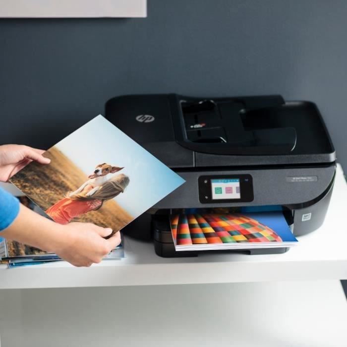 HP Imprimante tout en un Envy Photo 7830 - Éligible Instant Ink 70% d'économies sur l'encre