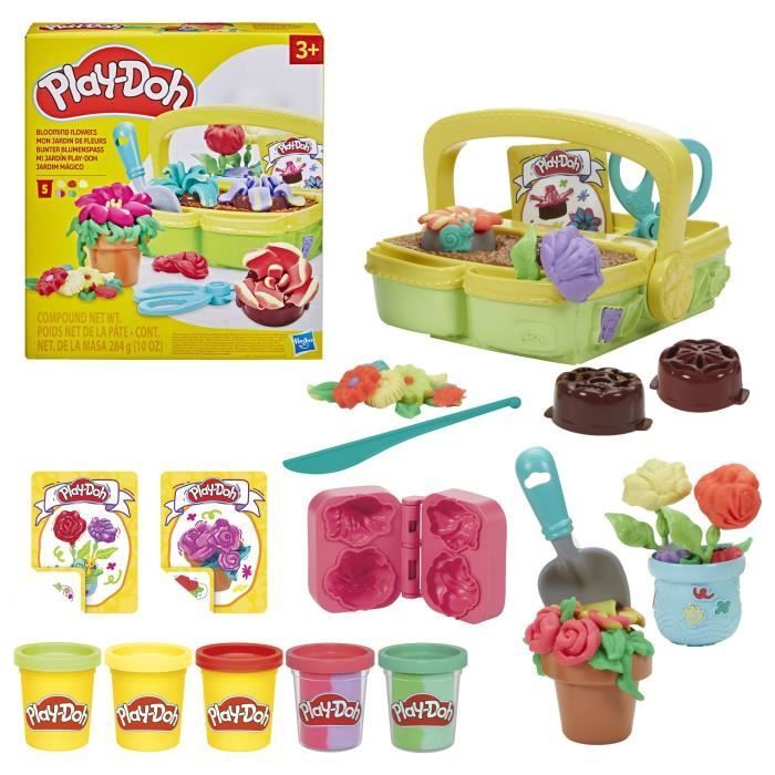 Play-Doh Il mio giardino fiorito, set di pasta modellabile ispirato al giardinaggio e alla natura, Classico, età 3+