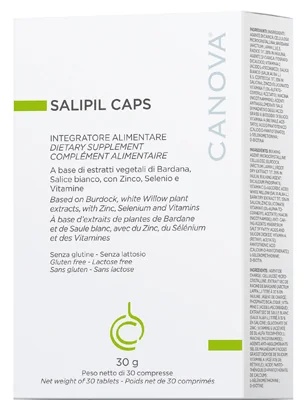 CANOVA Salipil Kapseln, Nahrungsergänzungsmittel für die Haut, 30 Tabletten zur Regulierung der Talgproduktion