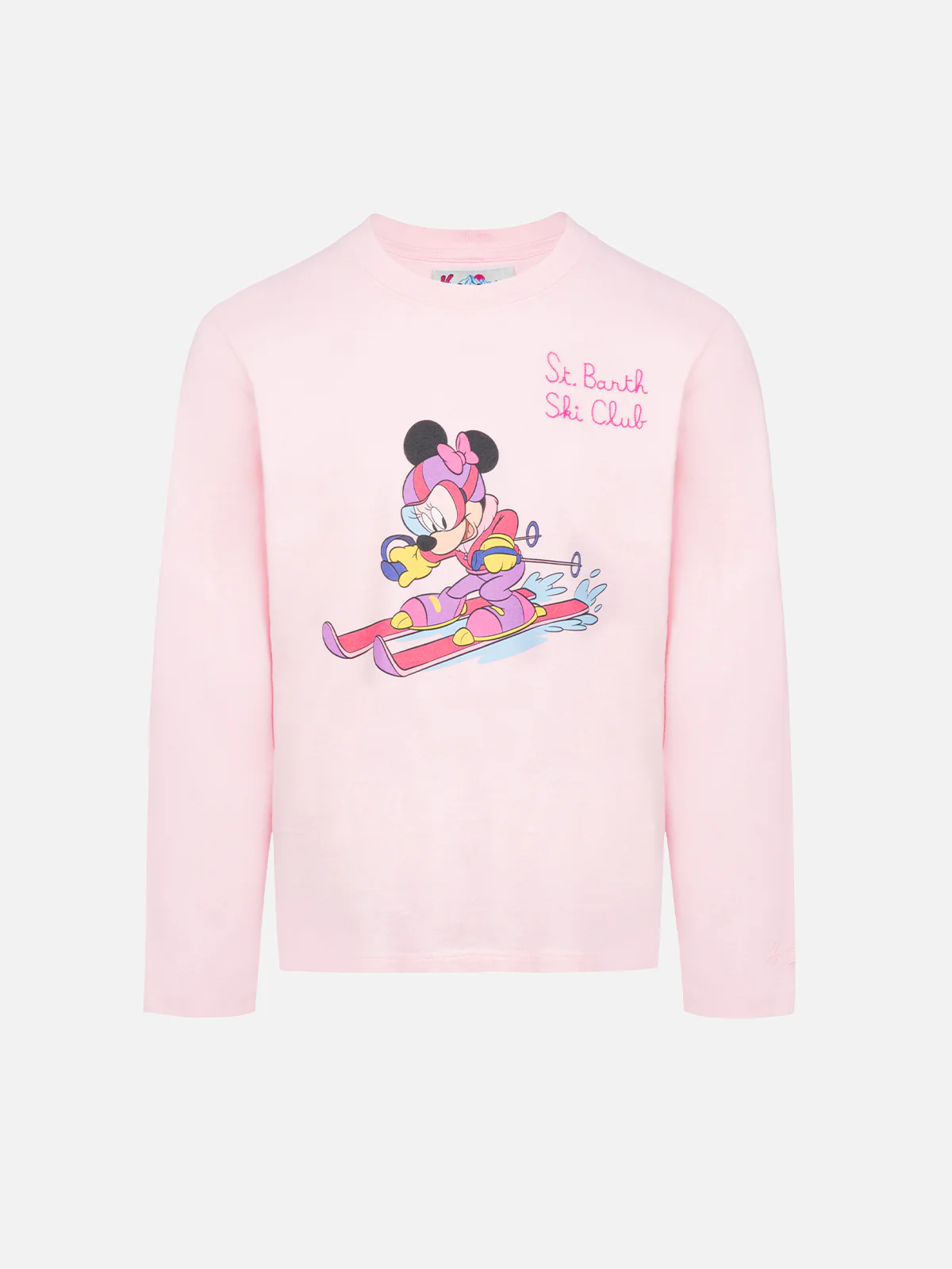 Roze T-shirt met lange mouwen en Minnie Mouse-print van Penny Girls | EDI