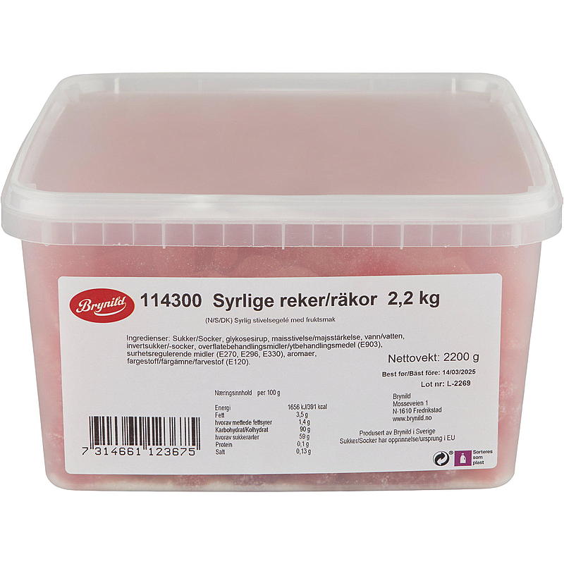KnallGoodt Reker syrlige 2,2 kg
