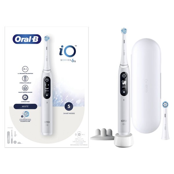Elektryczna szczoteczka do zębów Oral-B iO6 Biała<br>biała