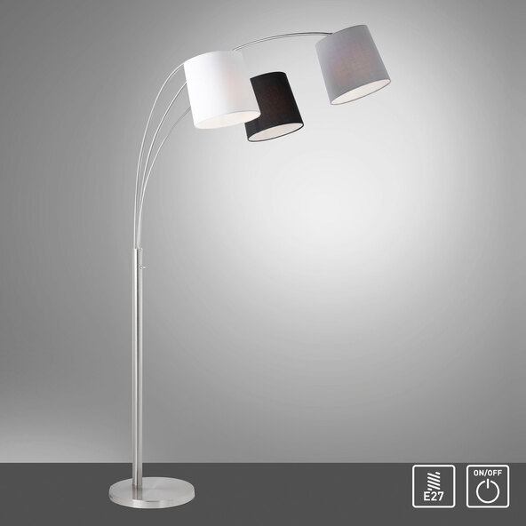 Lampă de podea Melvin E27, 3 becuri