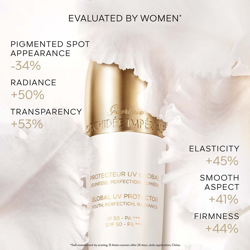 Guerlain Orchidée Impériale Brightening Global UV Protector veido kremas – 30 ml