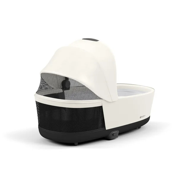 Cybex Priam V4 Kinderwagen-Set in Weiß mit mattschwarzem Gestell