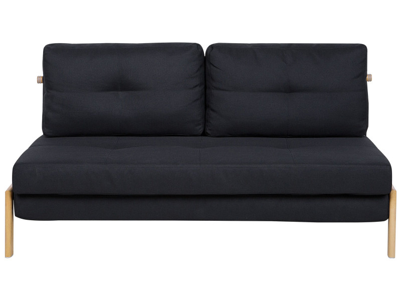 Sofa kanapa rozkładana 2-osobowa czarna