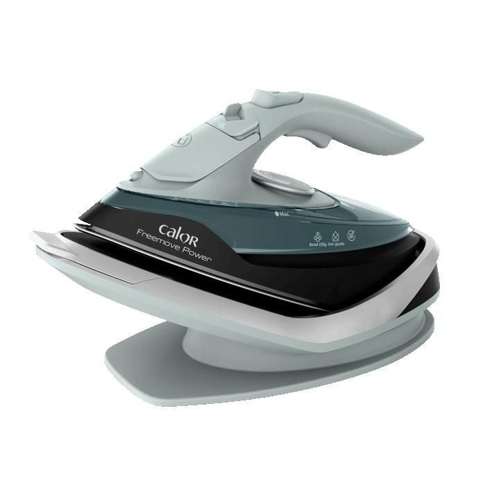 Ferro da stiro a vapore senza fili Calor Freemove Power, 2600 W, emissione di vapore continua 40 g/min, getto vapore 220 g/min, efficiente, leggero, FV6672C0