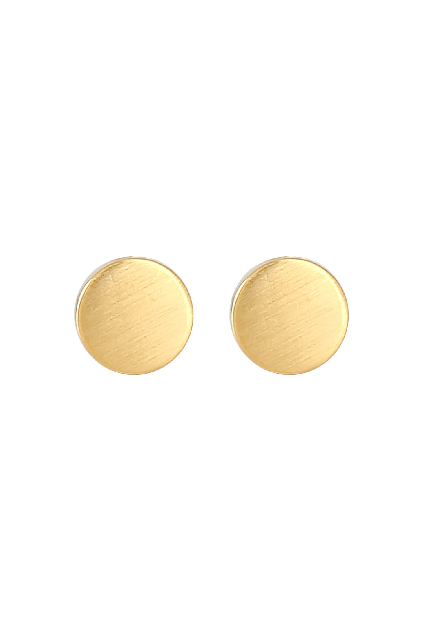 Elli Cercles Basic Géo Ronde Matt Boucles d'Oreilles Femme - (925/1000) Argent