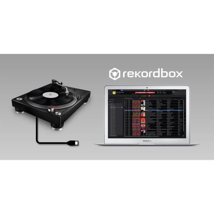 Platine Vinyle - PIONEER DJ - PLX-500-K - Son analogique - 1 sortie USB - Noir