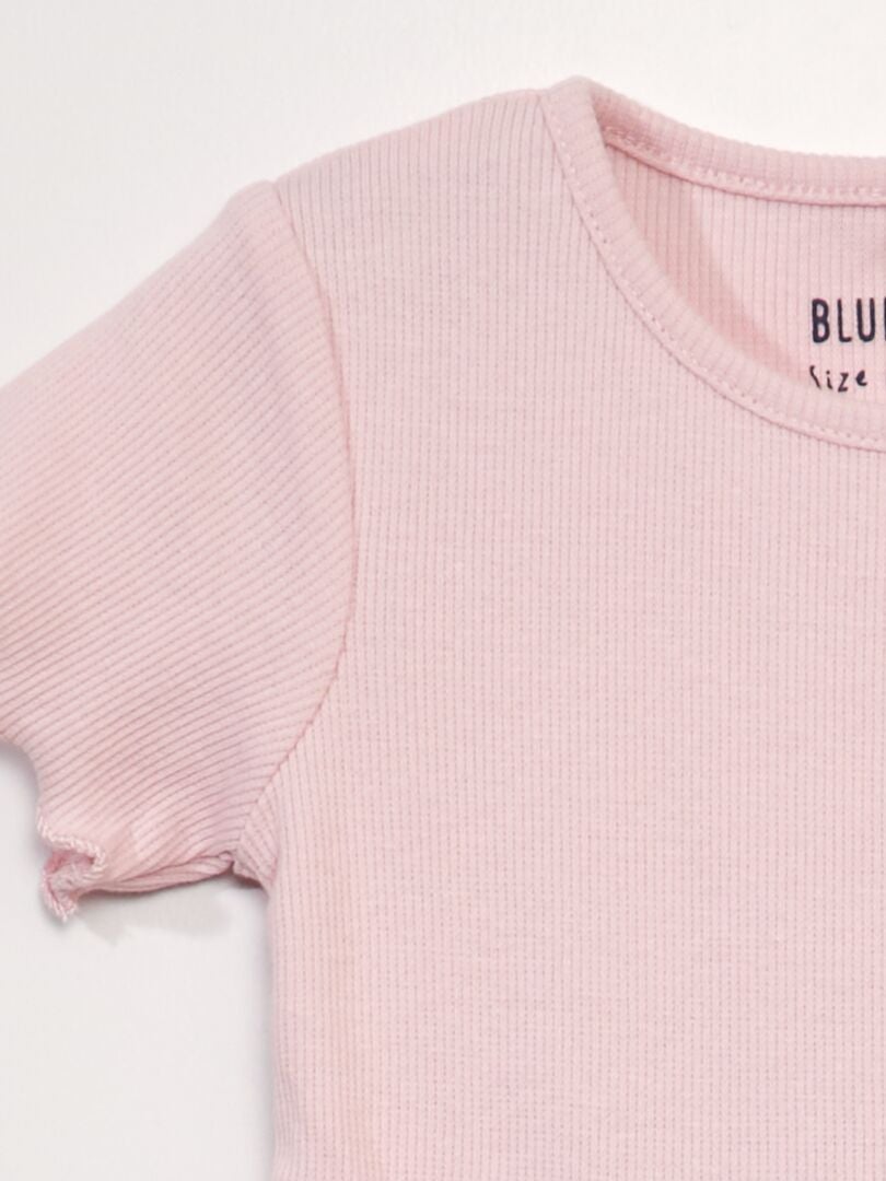 T-shirtjurk met tule - ROZE