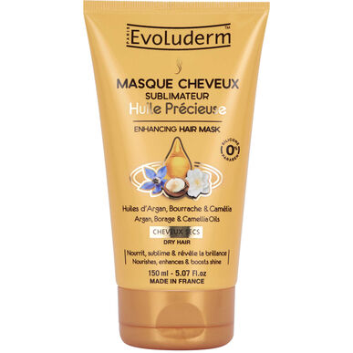 Evoluderm hiusnaamio kuiville hiuksille, arvokas öljy, 150 ml