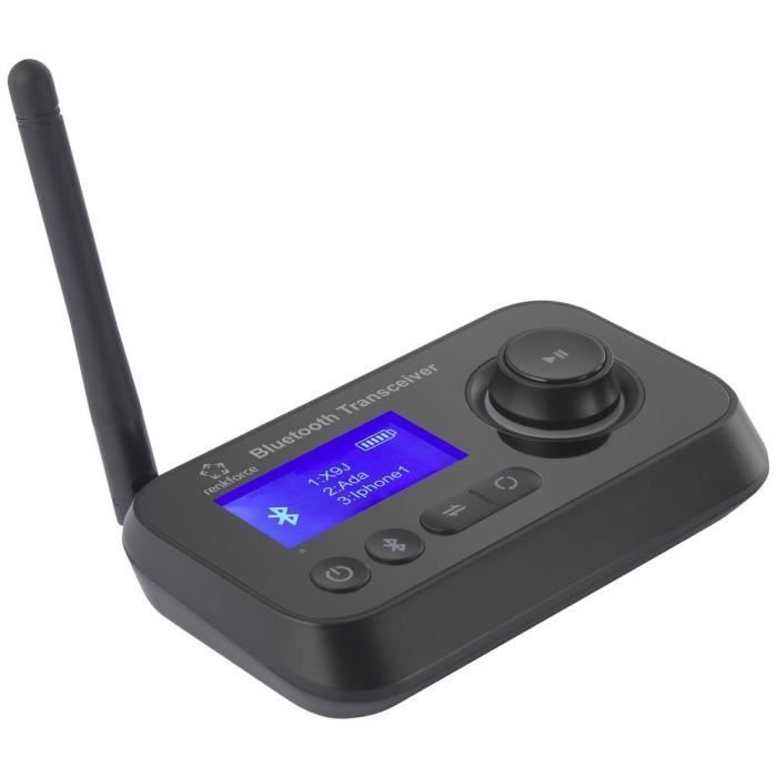 Émetteur/récepteur Bluetooth - RENKFORCE - RF-BTR-210 - Bluetooth 5.0 - Portée 10 m - Écran LCD 1,8