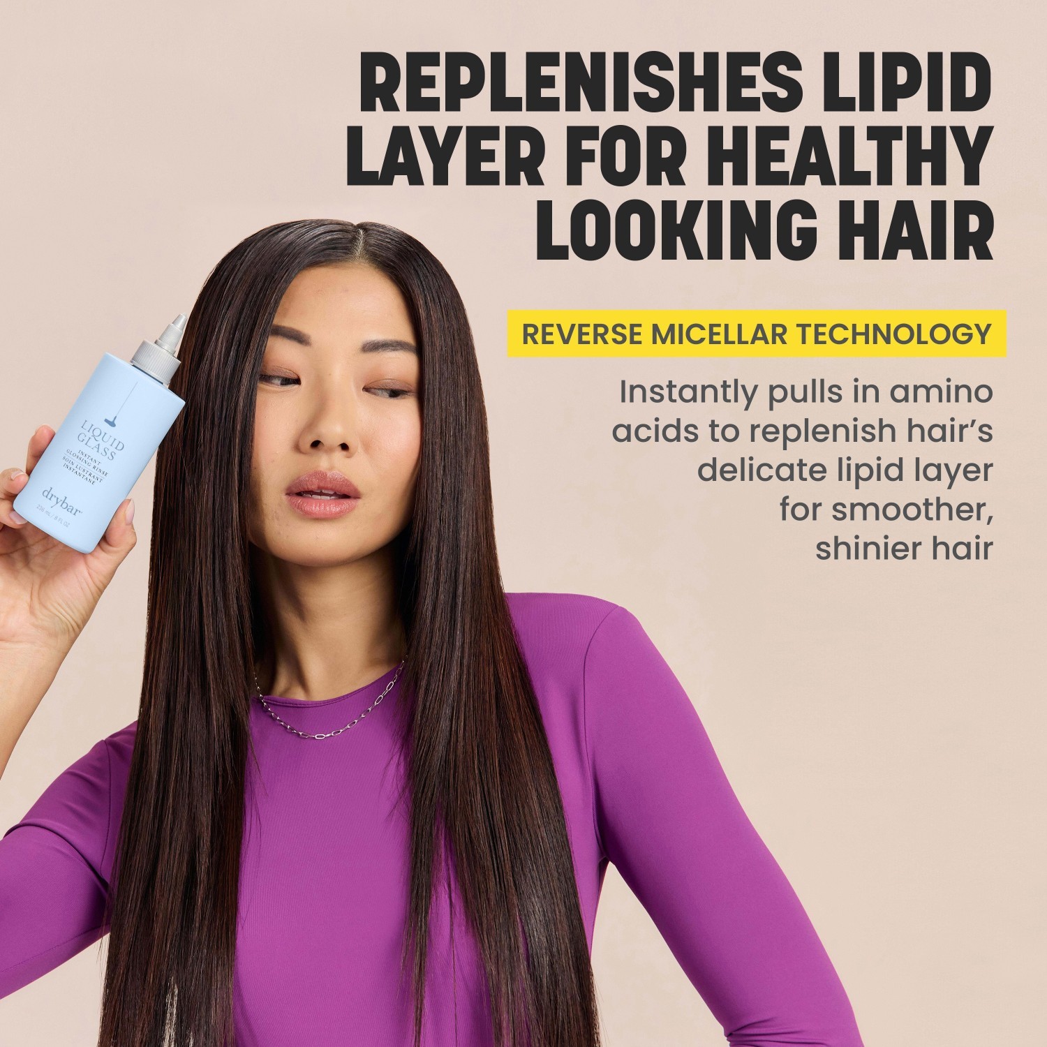 drybar tretman za kosu Liquid Glass regenerator za trenutni sjaj - 236 ml