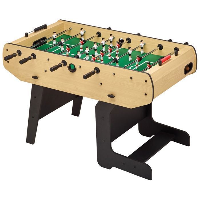 KANGUI Folding Foosball Table - Telescopic Rods - Sturdy - 2 to 4 Players - 3 Cork Balls Included