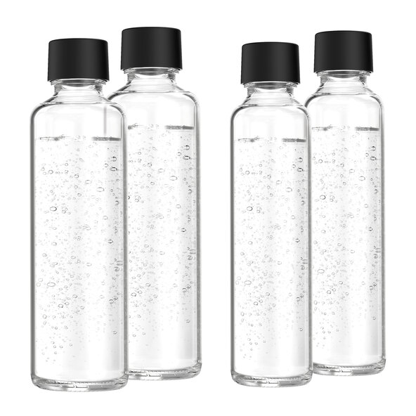 Γυάλινα μπουκάλια, 0,6 l & 0,85 l, σετ 4 τεμαχίων