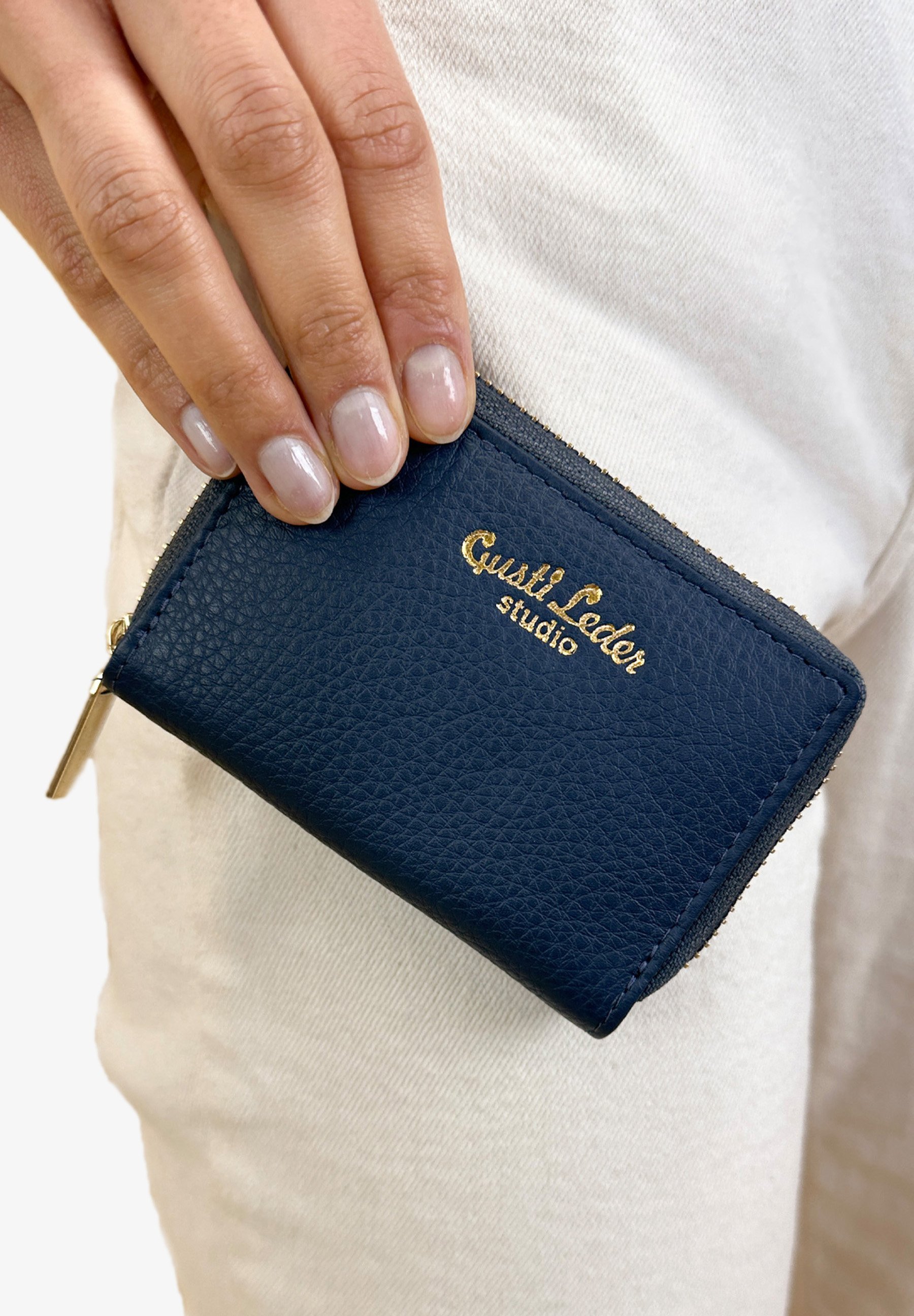 Gusti Leder ABEL - Portefeuille - blau