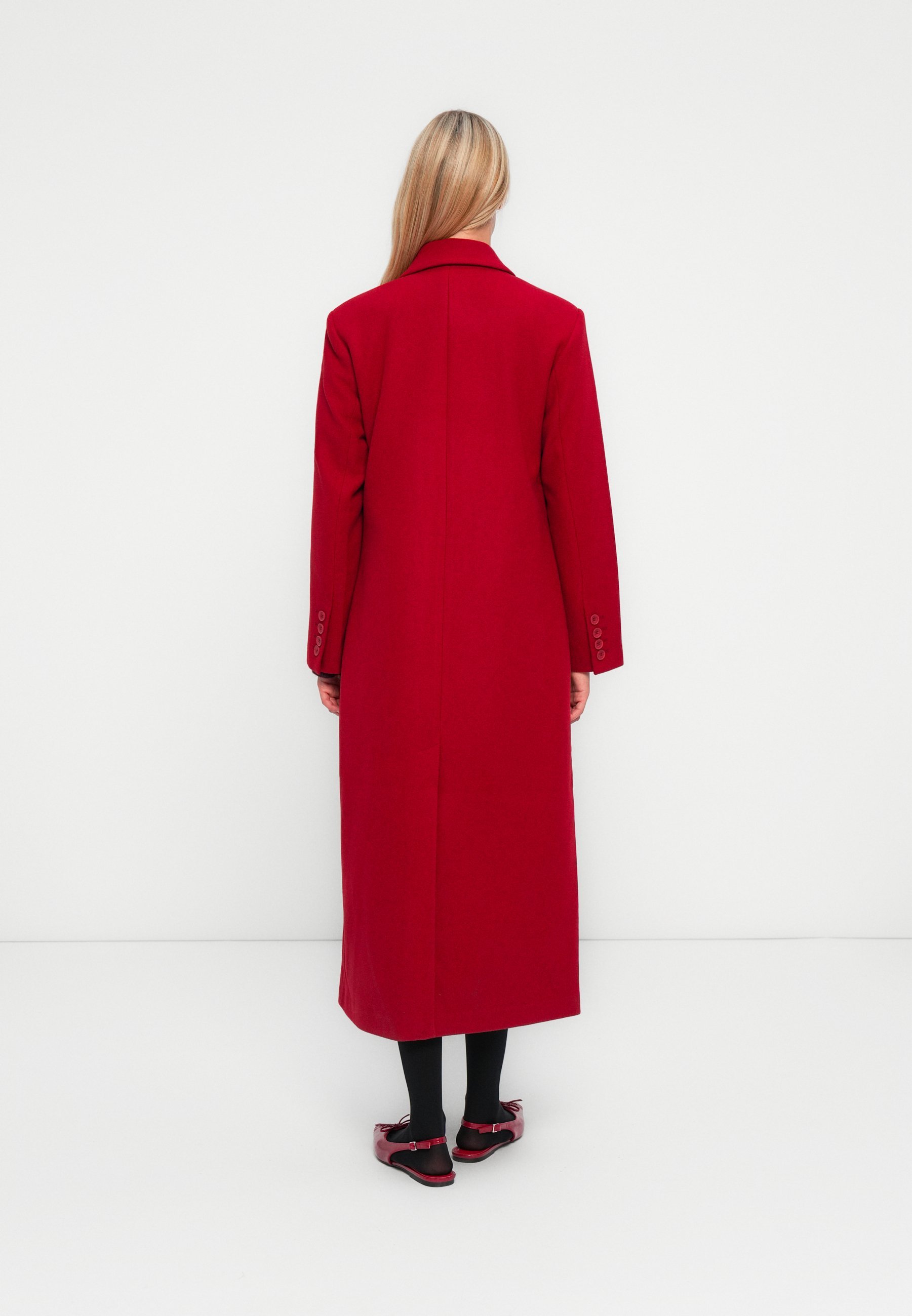 ONLY ONLNANCY LIFE LONG FITTED COAT - Klassieke jas - karanda rood