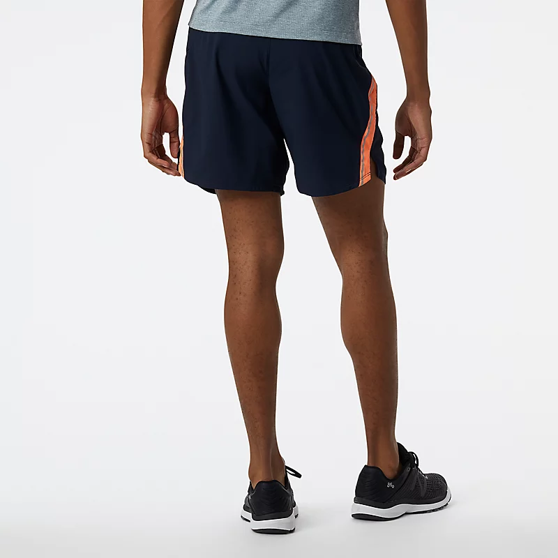 Impact Run shorts voor heren, 7 inch (18 cm) - Feloranje