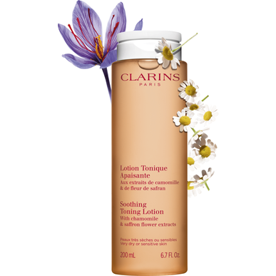 Clarins nomierinošs tonizējošs losjons sausai vai jutīgai ādai ar kumelīšu ekstraktu 200 ml