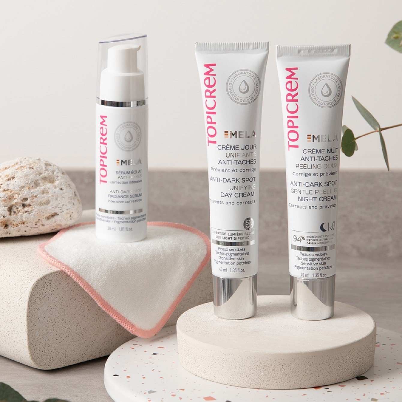 Topicrem Mela Crème Nuit Anti-Taches Peeling Doux