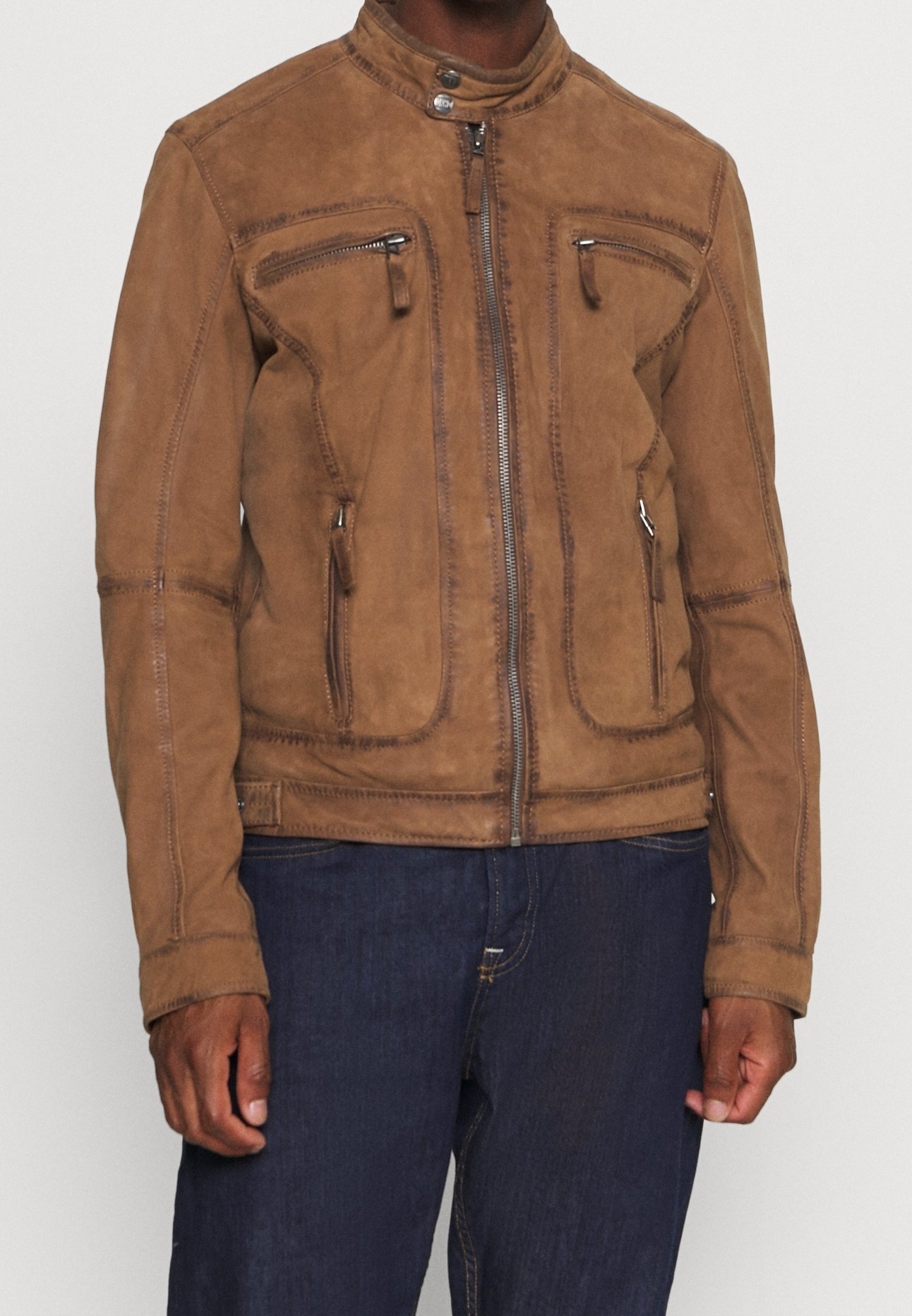 Oakwood leren jas - camel