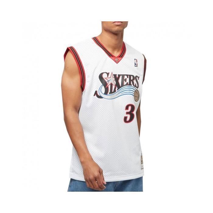 T-shirt Mitchell & Ness - NBA Swingman - Bianca - Maniche corte - Traspirante